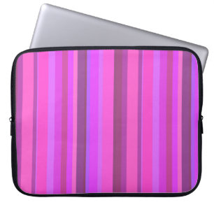 Capa Para Notebook Pink vertical stripes