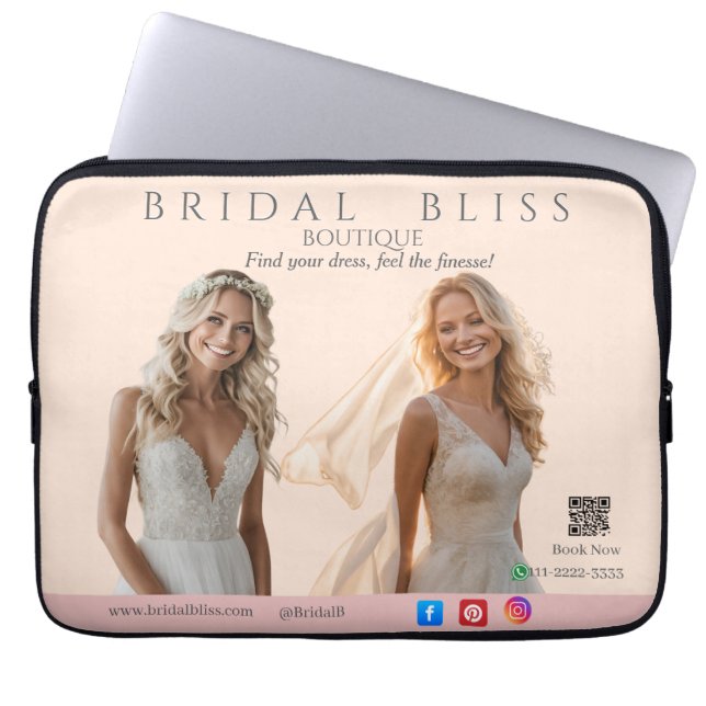 Capa Para Notebook Pink Wedding Elegant Brides Dream of Love Romance  (Frente)