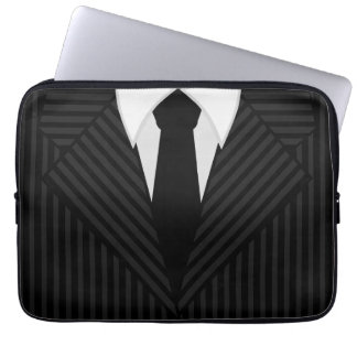 Capa Para Notebook Pinstripe Suit e Bolsas de laptop Legal de 13 pole
