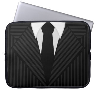Capa Para Notebook Pinstripe Suit e Bolsas de laptop Legal de 15 pole