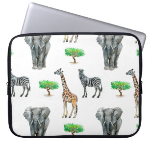 Capa Para Notebook Pintados por aquarelas Padrão sem costura