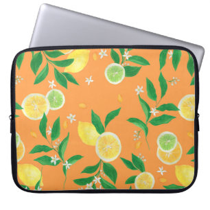 Capa Para Notebook Pintor de aquarelas com padrão uniforme em citrin
