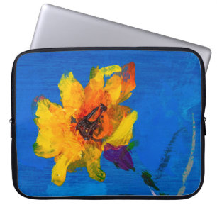 Capa Para Notebook Pintura a óleo de textura de flores, Art Painted w