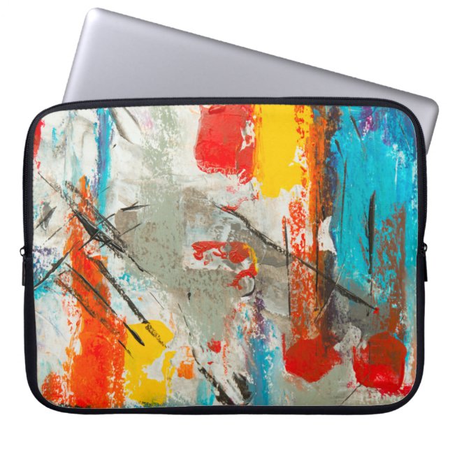 Capa Para Notebook pintura abstrato (Frente)