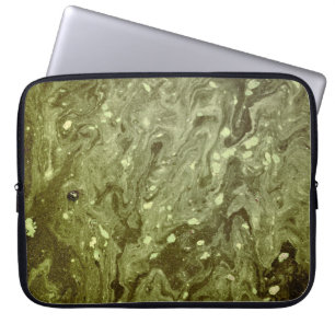 Capa Para Notebook Pintura abstrato verde
