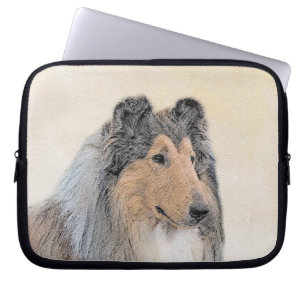 Capa Para Notebook Pintura Collie (Rough) - Arte Cachorra Original