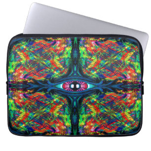 Capa Para Notebook Pintura com torção de olhos e trippy