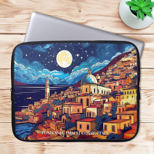 Capa Para Notebook Pintura da Costa do Positano Amalfi Itália Art Via