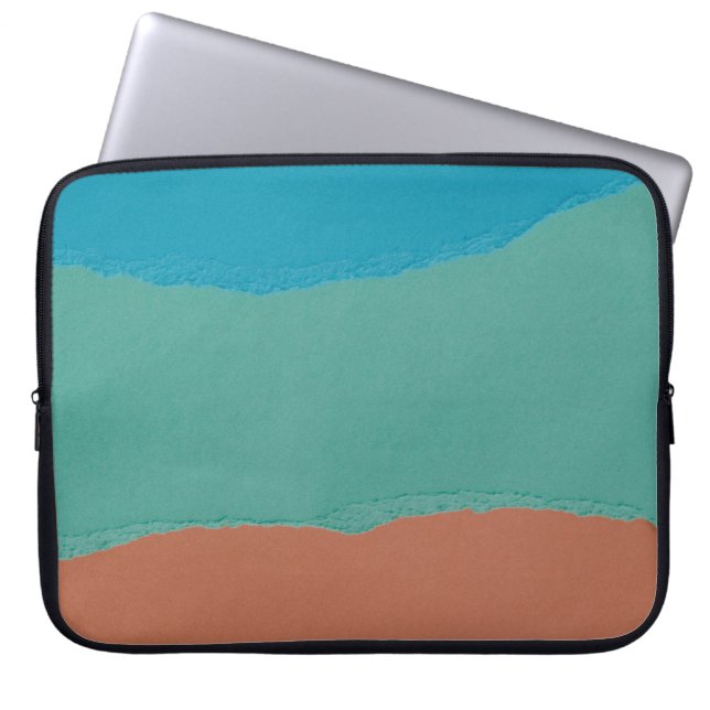 Capa Para Notebook Pintura de abstrato em laranja e preto (Frente)