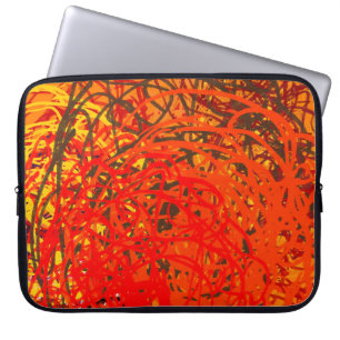Capa Para Notebook pintura de abstrato na canvas. Mão fez arte. Color