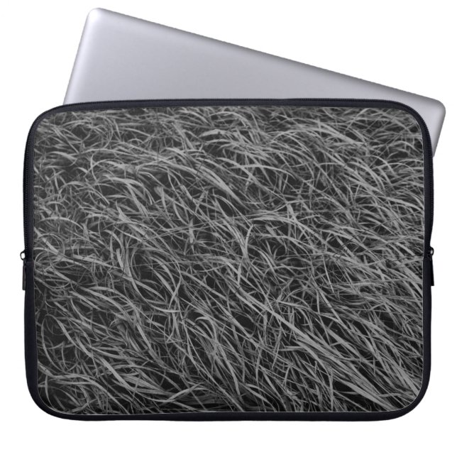 Capa Para Notebook Pintura de abstrato preto e branco (Frente)