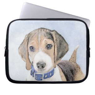 Capa Para Notebook Pintura de Beagle - Arte de Cachorro Original Boni