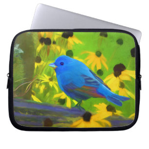 Capa Para Notebook Pintura De Bundas Indigo - Arte Original Para Pás