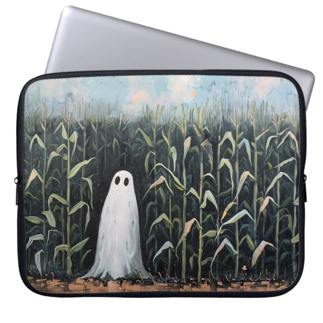 Capa Para Notebook Pintura de campo de ferro-ghost (Frente)