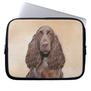 Capa Para Notebook Pintura de Espanhol de Campo - Arte de Cachorro Or