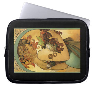 Capa Para Notebook Pintura de Fruta Alphonse Mucha