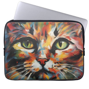 Capa Para Notebook Pintura de Gatos