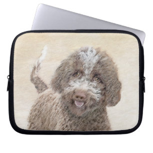 Capa Para Notebook Pintura de Lagotto Romagnolo - Arte de Cachorro Or