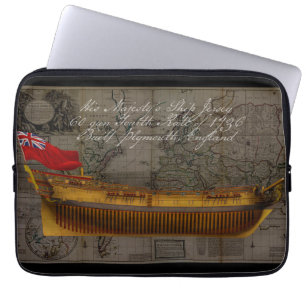 Capa Para Notebook Pintura de Perfil do Navio Jersey