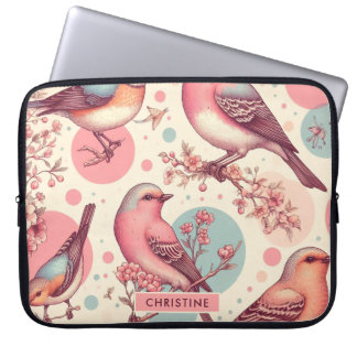 Capa Para Notebook Pintura De Pintura De Pássaros Cons