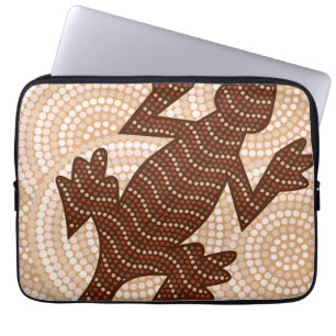Capa Para Notebook Pintura de pontos de lagarto aborígene