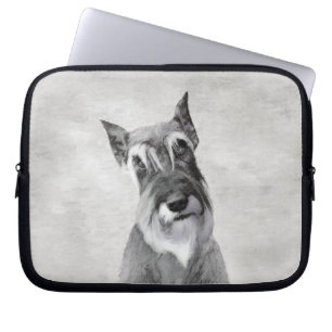 Capa Para Notebook Pintura de Schnauzer (Giant) - Arte Canina