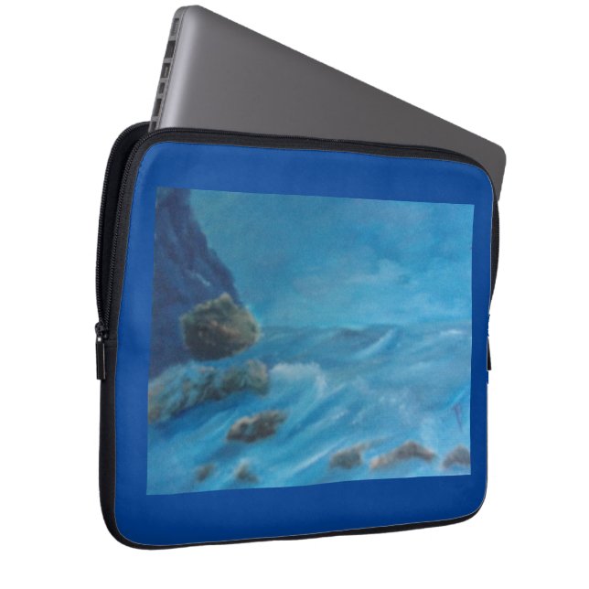 Capa Para Notebook Pintura de uma Bolsa de laptop oceânica (Frente Esquerda)