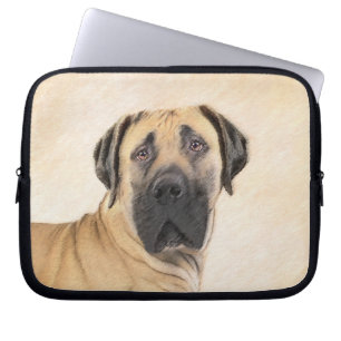 Capa Para Notebook Pintura em Boerboel - Arte Cachorra Original