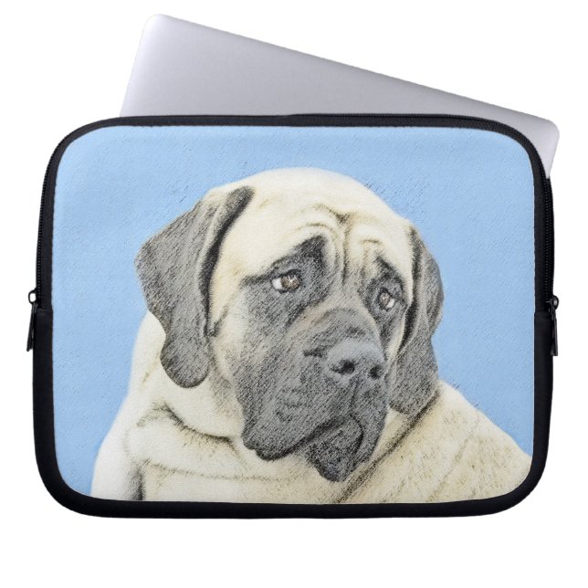 Capa Para Notebook Pintura em Inglês Mastiff (Fawn) - Arte Original p (Frente)