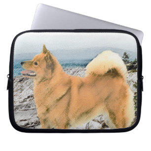 Capa Para Notebook Pintura em Seashore - Arte Canina