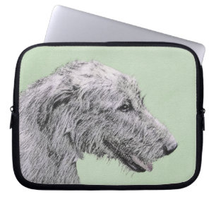 Capa Para Notebook Pintura em Wolfhound Irlandês - Arte em Cachorro