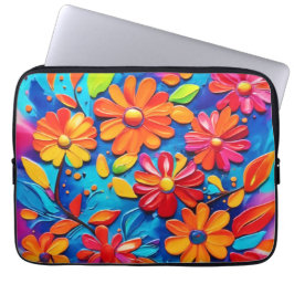 Capa Para Notebook Pintura Floral Joyful