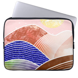 Capa Para Notebook pintura na montanha abstrato