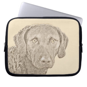 Capa Para Notebook Pintura Original para Cão na Baía de Chesapeake 