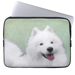 Capa Para Notebook Pintura Samoyed - Arte Cachorosa Original