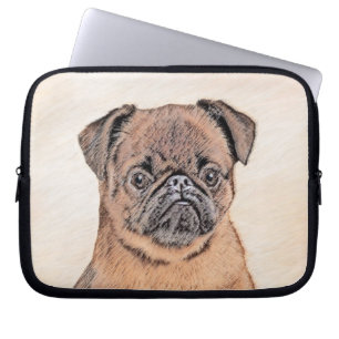 Capa Para Notebook Pintura Suave em Bruxelas Griffon Pintura Original