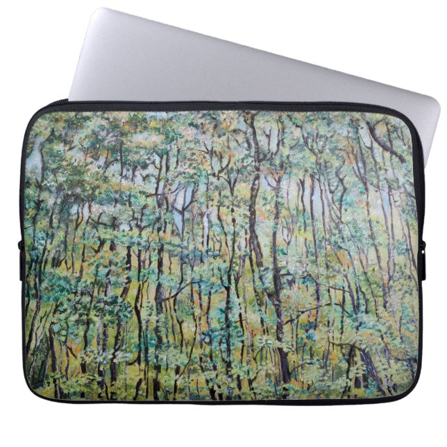 Capa Para Notebook Pintura verde verde verde verde (Frente)