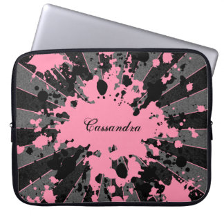 Capa Para Notebook Pinturas rosadas giras para personalizar