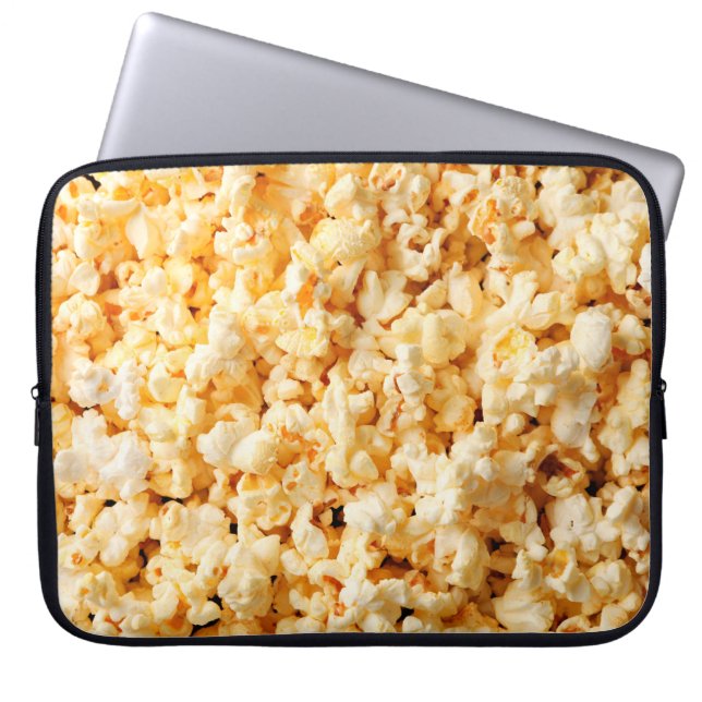 Capa Para Notebook Pipoca feia em fundo inteiro. Comida  (Frente)