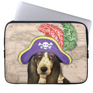 Capa Para Notebook Pirata de Hound Basset
