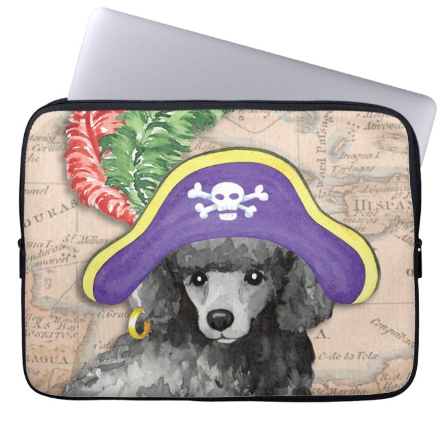 Capa Para Notebook Pirata de Poodle Miniatura (Frente)