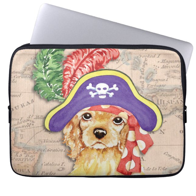 Capa Para Notebook Pirata do Cocker Spaniel (Frente)