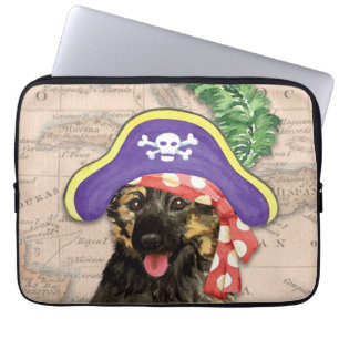 Capa Para Notebook Pirata do german shepherd