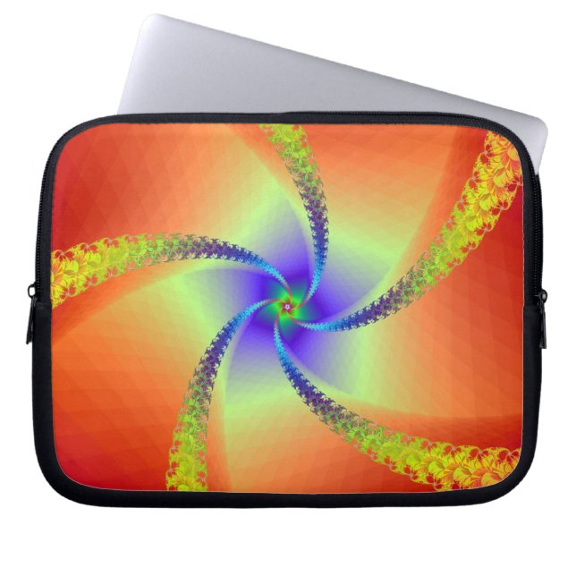 Capa Para Notebook Piscando em vermelho e amarelo (Frente)