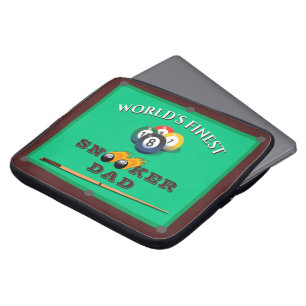 Capa Para Notebook Piscina do Snooker mesa melhor pai de sempre 