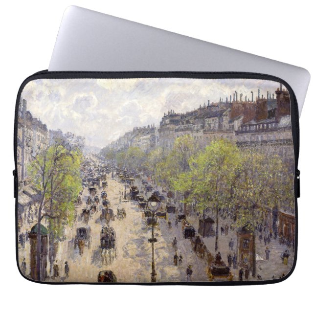 Capa Para Notebook Pissarro - Boulevard Montmartre, Primavera (Frente)
