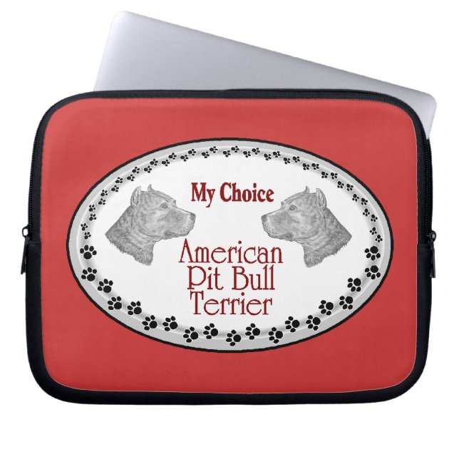 Capa Para Notebook Pit Bull Terrier Cog Americano (Frente)