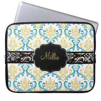 Capa Para Notebook PixDezines Rossi Damask/Monograma caseira + cor!