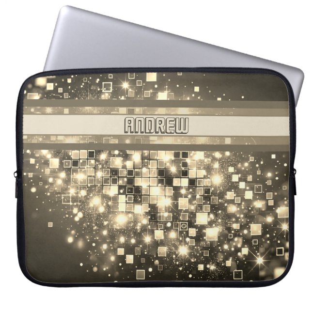 Capa Para Notebook Pixel Bokeh Radiante (Frente)