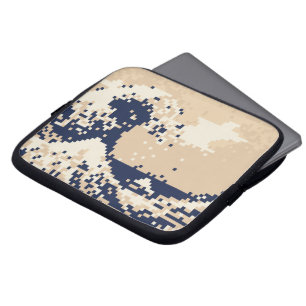Capa Para Notebook Pixel Tsunami 8 Bits Pixel Art